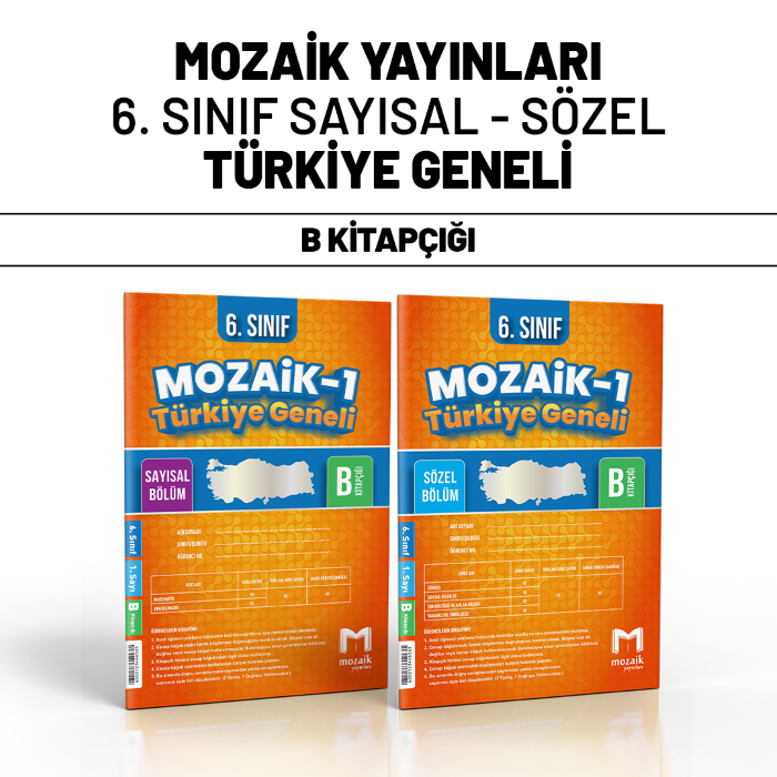 MOZAİK 06.SINIF TÜRKİYE GENELİ SAY/SÖZ 1-B -25-26